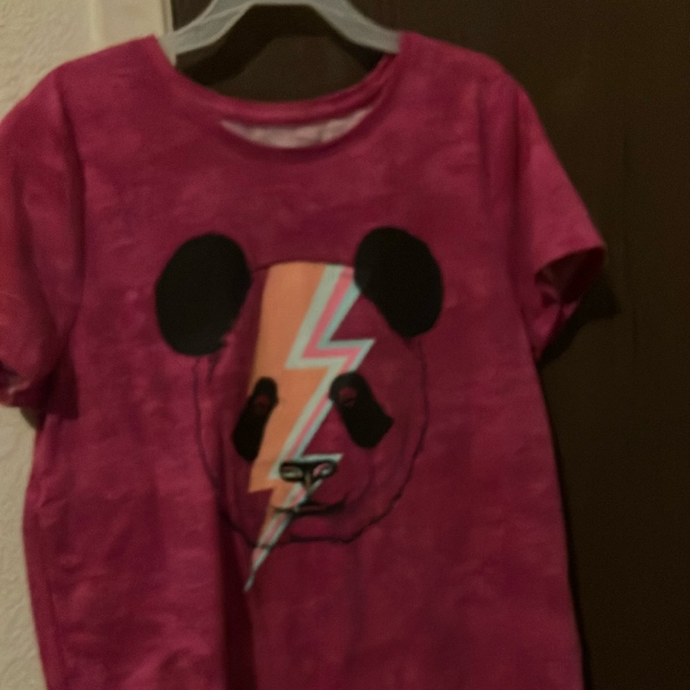 Pink Graphic Panda T-Shirt